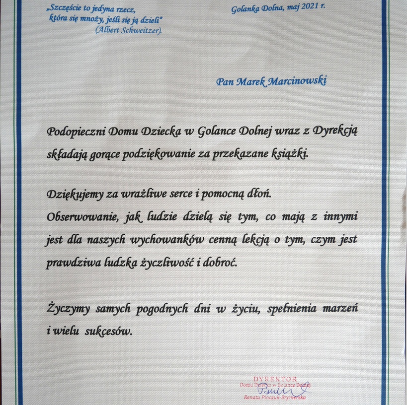 Wsparcie Domu Dzieci