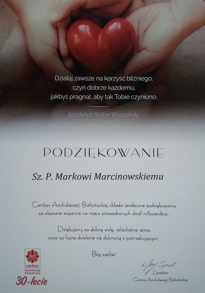 Wsparcie Caritas